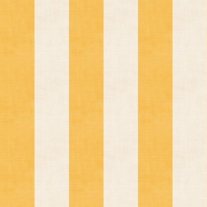 Medium Vertical Stripes in Golden Ochre Yellow Textured