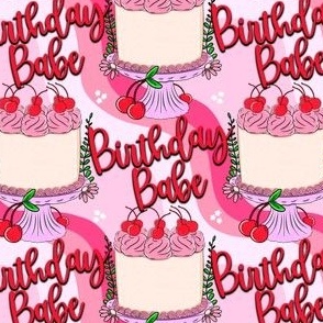 Birthday Babe, cherry cake