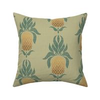 Burlap Ombre Pineapple (Natural Olive)