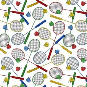 Badminton on White (Small Scale)