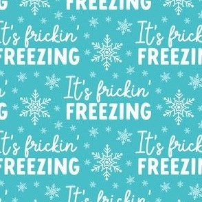 It's Frickin' Freezing Snowflake Winter 