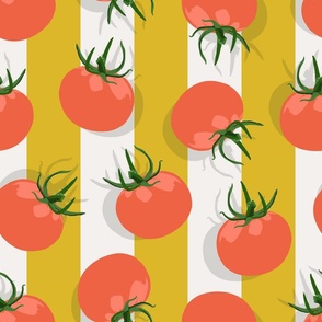 Little Tomato | XL on Yellow Stripes