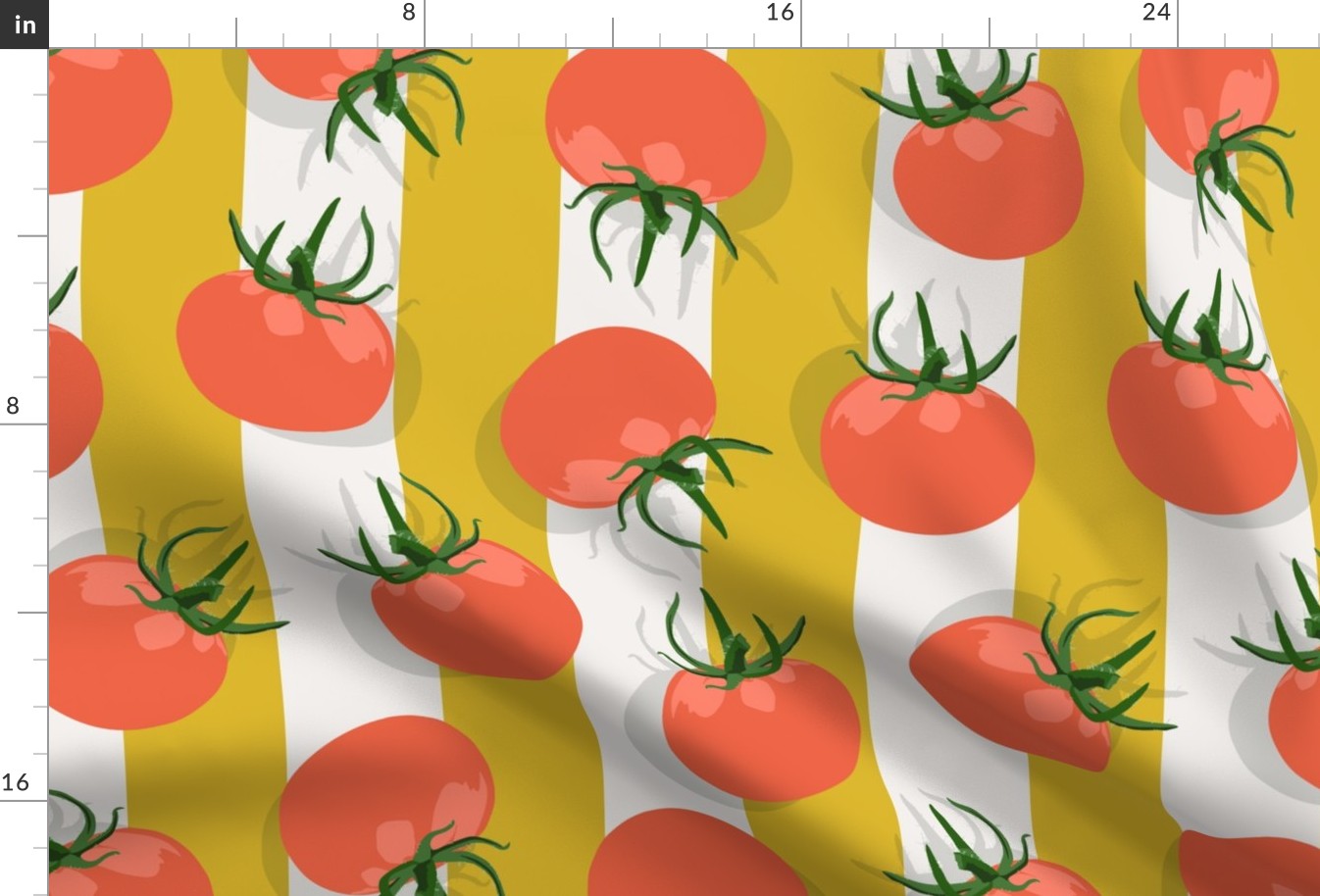 Little Tomato | XL on Yellow Stripes