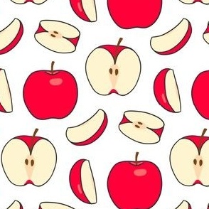 Red Apples and Apple Slices