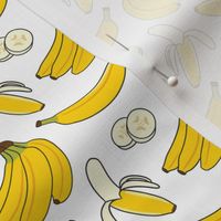 Yellow Bananas and Banana Slices