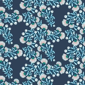 Flowerette - Charming Chintz - Blue Floral Smaller 