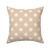 double blush 8 point star and dots: celestial, night sky, whimsical, octagram