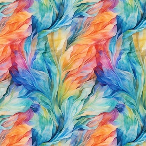 Aquarelle Wave - Watercolor Abstract Flow Fabric Design