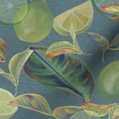 Limes, Botanical, Fruit, Kitchen, Tablecloths, JG_Anchor_Designs, JG Anchor Designs