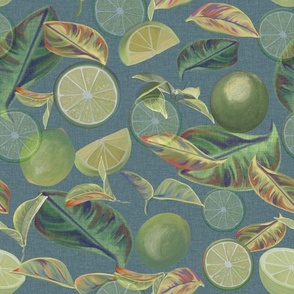 Limes, Botanical, Fruit, Kitchen, Tablecloths, JG_Anchor_Designs, JG Anchor Designs