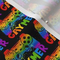 Bigger Gaymer Rainbow Pride Gamer Black