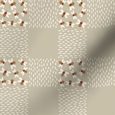 Checkered Honeybees 8x8