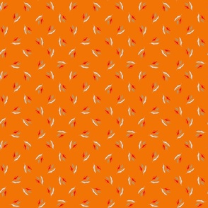 gum leaves tangerine orange mini summer