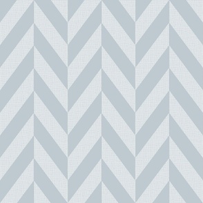 White Burlap Chevron Pattern On Blue Gray