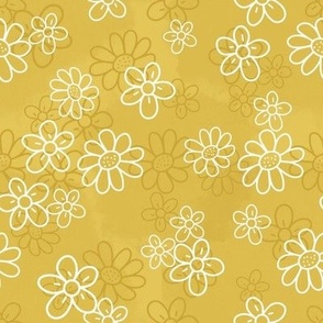 Yellow and White flowers