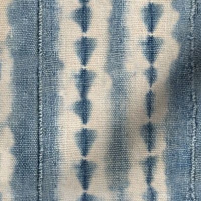 denim indigo mud cloth, boho home