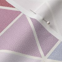 (L) Rainbow Hexagons / Pink and Purple Pastel / Large Scale or Wallpaper