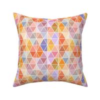 (S) Rainbow Hexagons / Pink and Purple Pastel / Small Scale