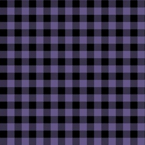 Seamless Repeating Purple And Black Buffalo Plaid Pattern