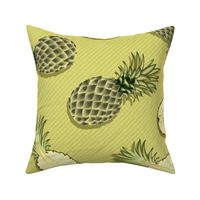Pineapples, light-green background