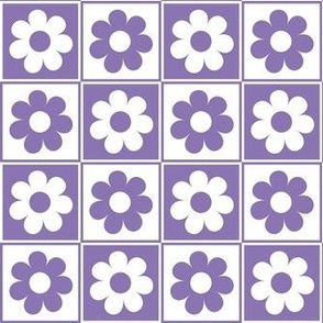 Smaller Daisy Checkers in Violet