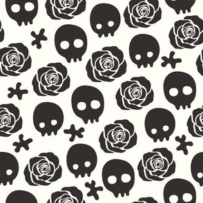 Skulls and roses