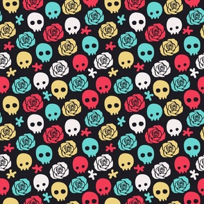 Skulls and roses