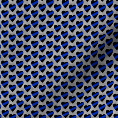 (small scale) police blue lines hearts sash - updated blue 2024