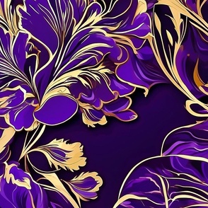 XL purple and gold foliage