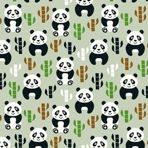 panda with bamboo