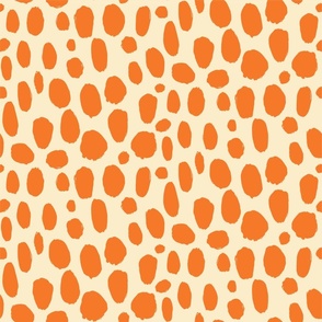 Abstract Dots - Orange