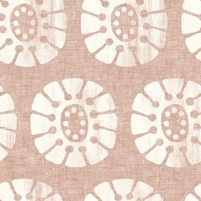 (large scale)  simple boho bloom - dusty pink - LAD24