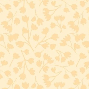 Ditsy Monochromatic Floral, lemon yellow
