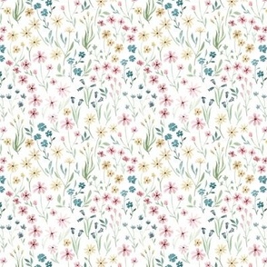 (S) spring watercolor meadow florals Small scale