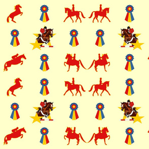 English_Show_Horses_and_Ribbons