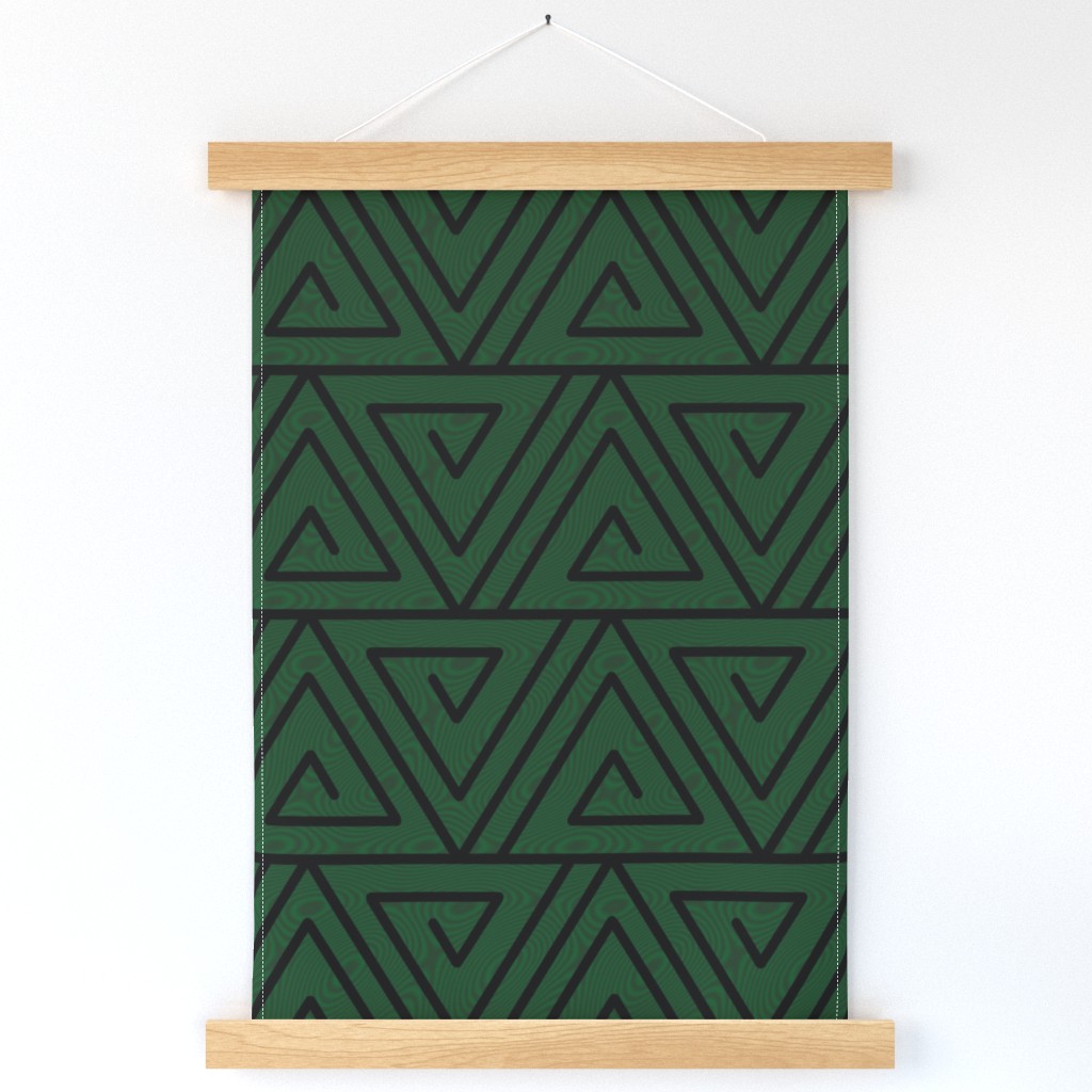 Triangle Maze - Green Ripple