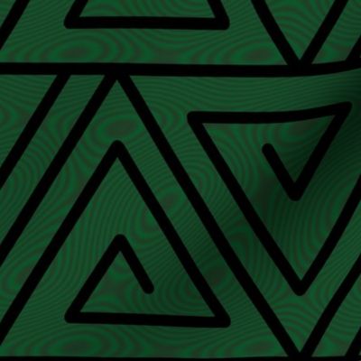 Triangle Maze - Green Ripple