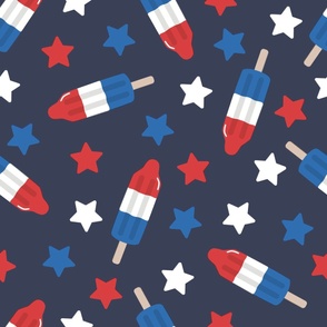 large 4th of July pops / navy