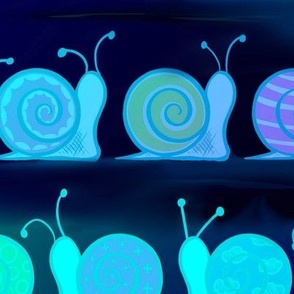 bioluminescent snails large scale