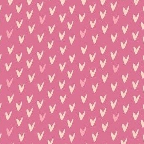 Blissful Hearts Ditsy3 - Dark Pink