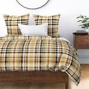 Opulent Mocha Elegance Plaid Pattern