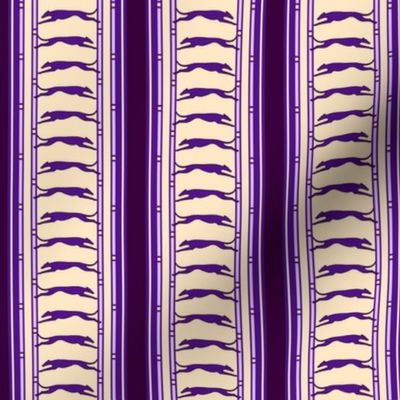 Running Greyhound Stripe buff purple  © 2012 by Jane Walker