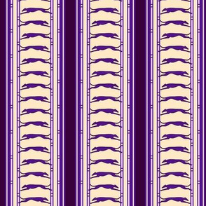 Running Greyhound Stripe buff purple  © 2012 by Jane Walker