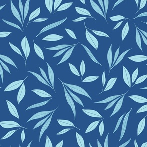 Blue Garden Leaves