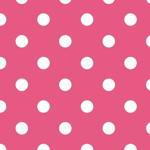 Polka Dots 36 hot pink
