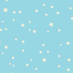 Medium-Baby Boy-Cream Stars on Light Blue