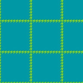 Boss Houndstooth Square Blue and Green/Small 3 SSJM24-A26