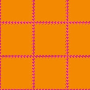 Boss Houndstooth Square Orange and Pink /Small 3 SSJM24-A5