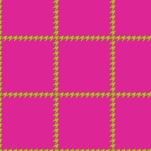 Boss Houndstooth Square Pink and Green/Small 3 SSJM24-A49