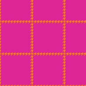 Boss Houndstooth Square Pink and Orang/Small 3 SSJM24-A4